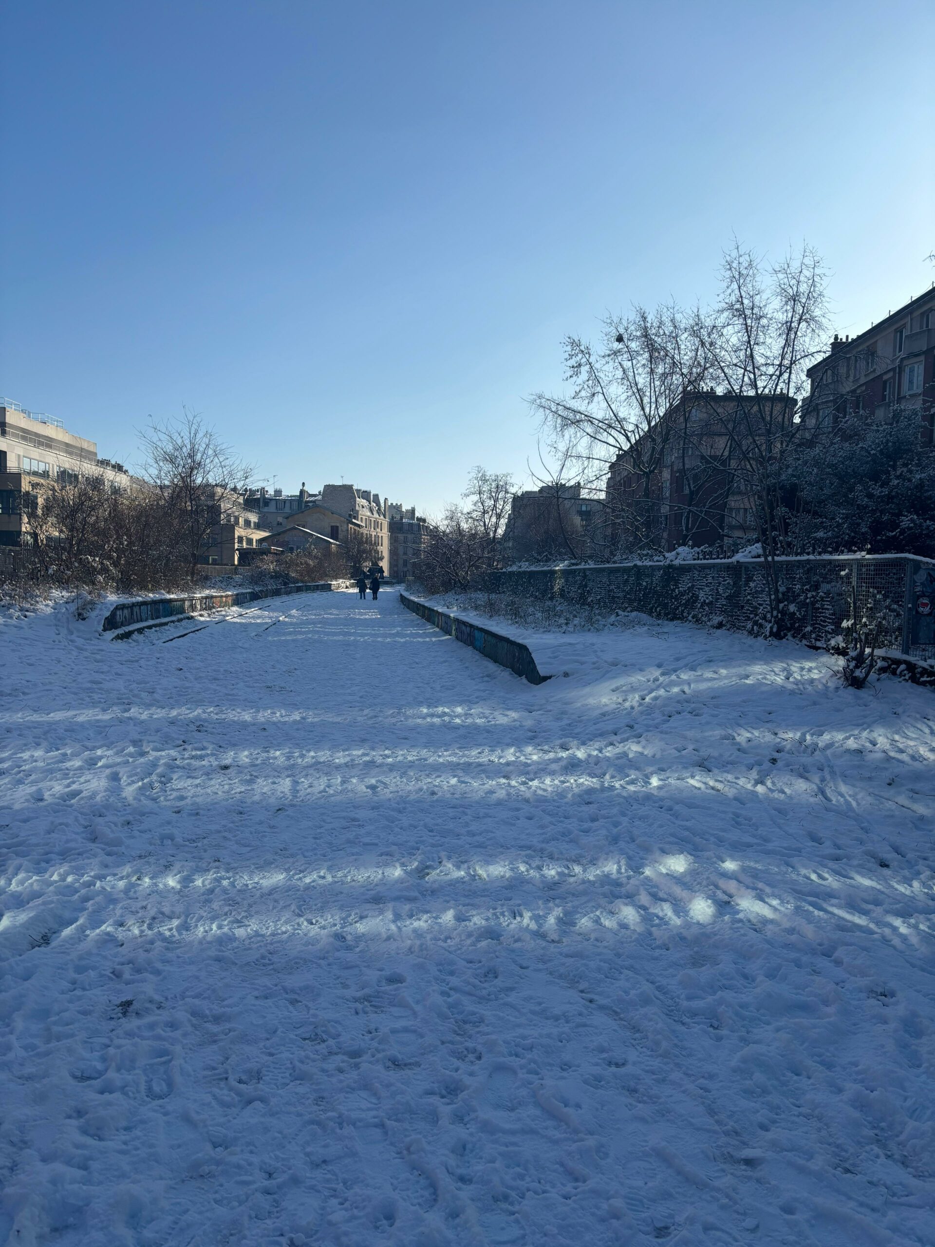La petite ceiture couverte de neige